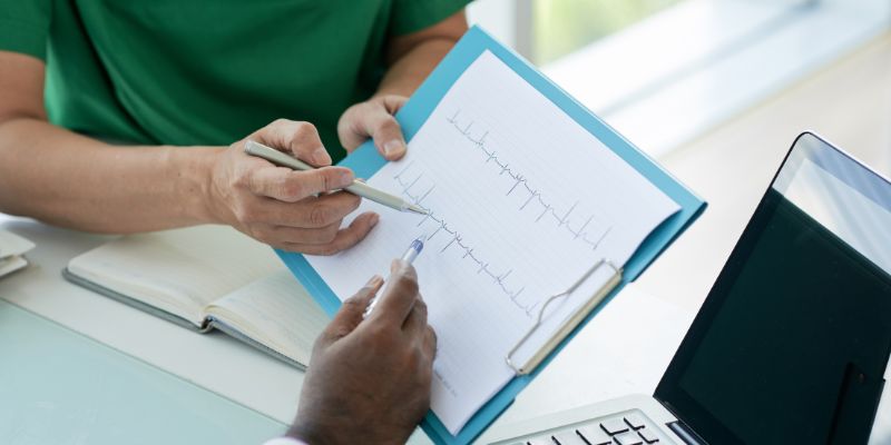 Lawyers checking medical charts